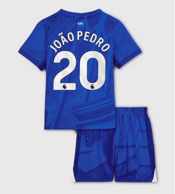 Chelsea Joao Pedro #20 Hjemmebanesæt Børn 2025-26 Kort ærmer (+ korte bukser)